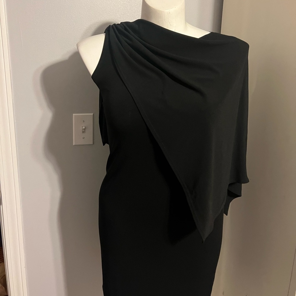 Three Ways to Wear It Dress by Chicos- Black, Petite size 1 equivalent to an 8P.